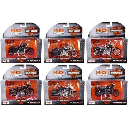 Image de Harley-Davidson Motorcycles 6 piece Set Series 41 1/18 Diecast Models by Maisto