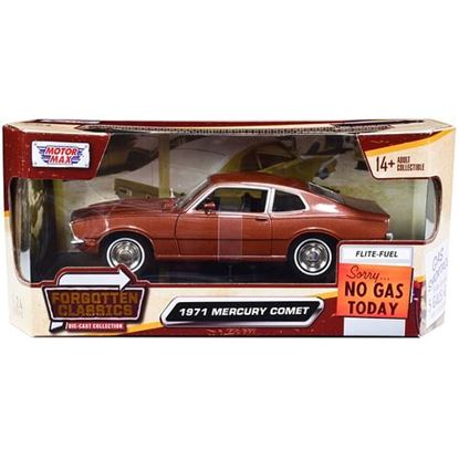 Picture of 1971 Mercury Comet Brown Metallic "Forgotten Classics" Series 1/24 Diecast Model Car by Motormax