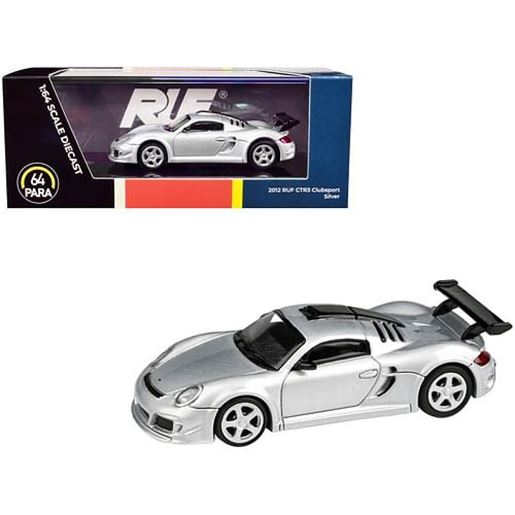 Picture of 2012 RUF CTR3 Clubsport Silver Metallic 1/64 Diecast Model Car by Paragon Models