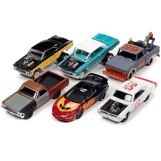 Image sur "Street Freaks" 2021 Set A of 6 Cars Release 4 1/64 Diecast Model Cars by Johnny Lightning