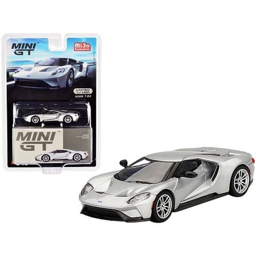 Picture of Ford GT Ingot Silver Metallic Limited Edition to 2400 pieces Worldwide 1/64 Diecast Model Car by True Scale Miniatures