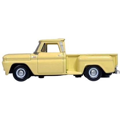 Picture of 1965 Chevrolet C10 Stepside Pickup Truck Yellow 1/87 (HO) Scale Diecast Model Car by Oxford Diecast