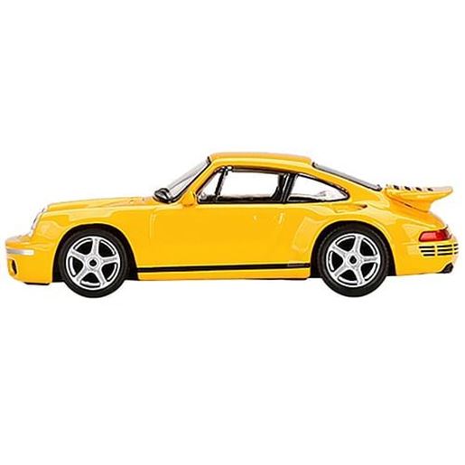 Picture of RUF CTR Anniversary Blossom Yellow with Black Stripes Limited Edition to 4800 pieces Worldwide 1/64 Diecast Model Car by True Scale Miniatures