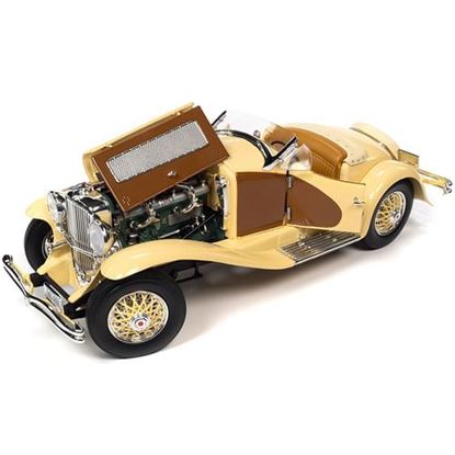 Picture of 1935 Duesenberg SSJ Speedster Yukon Gold and Chocolate Brown 1/18 Diecast Model Car by Auto World