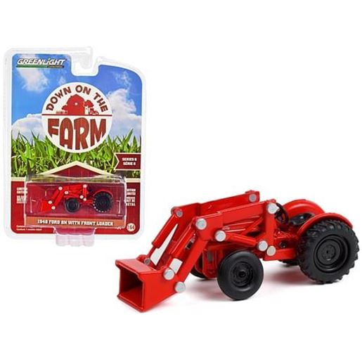 Image sur 1948 Ford 8N Tractor with Front Loader Red "Down on the Farm" Series 6 1/64 Diecast Model by Greenlight