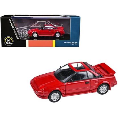 Picture of 1985 Toyota MR2 MK1 Super Red with Sunroof 1/64 Diecast Model Car by Paragon Models