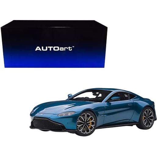 Picture of 2019 Aston Martin Vantage RHD (Right Hand Drive) Zaffre Blue Metallic 1/18 Model Car by Autoart