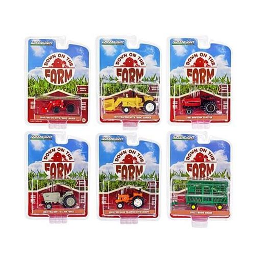 Image sur "Down on the Farm" Series Set of 6 pieces Release 6 1/64 Diecast Models by Greenlight
