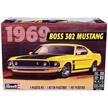 Picture of Level 4 Model Kit 1969 Ford Mustang Boss 302 1/25 Scale Model by Revell