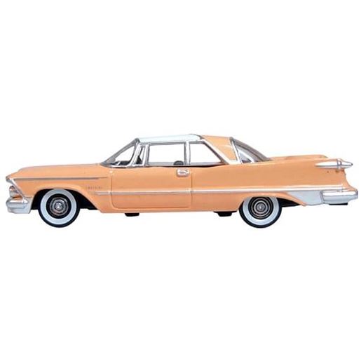 Picture of 1959 Chrysler Imperial Crown 2 Door Hardtop Persian Pink with White Top 1/87 (HO) Scale Diecast Model Car by Oxford Diecast