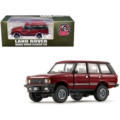 Picture of Land Rover Range Rover Classic LSE RHD (Right Hand Drive) Red with Sunroof with Extra Wheels 1/64 Diecast Model Car by BM Creations