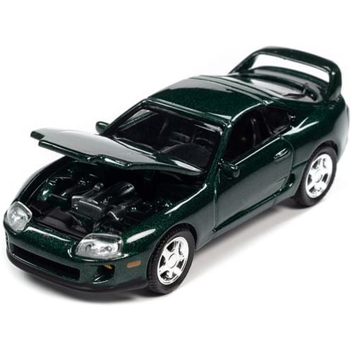 Picture of 1996 Toyota Supra Deep Jewel Green Metallic "Modern Muscle" Limited Edition 1/64 Diecast Model Car by Auto World