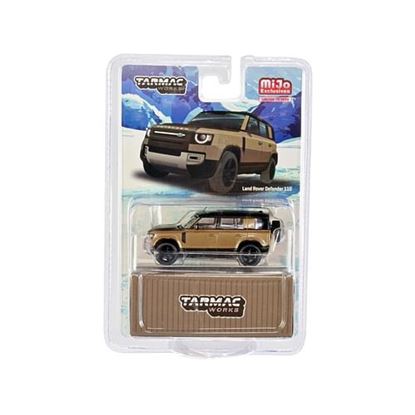 Picture of Land Rover Defender 110 Brown Metallic and Black Limited Edition to 3600 pieces Worldwide 1/64 Diecast Model Car by Tarmac Works