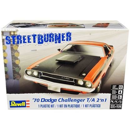 Picture of Level 4 Model Kit 1970 Dodge Challenger T/A "Streetburner" 2-in-1 Kit 1/24 Scale Model by Revell