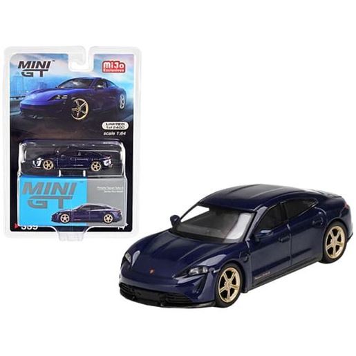 Picture of Porsche Taycan Turbo S Gentian Blue Metallic Limited Edition to 2400 pieces Worldwide 1/64 Diecast Model Car by True Scale Miniatures