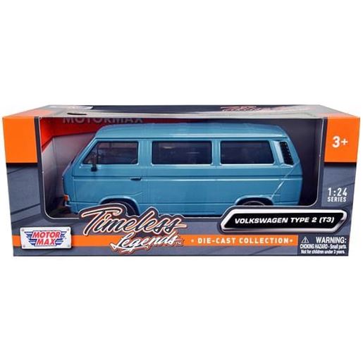 Picture of Volkswagen Type 2 (T3) Van Blue "Timeless Legends" Series 1/24 Diecast Model Car by Motormax