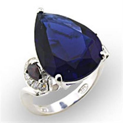 Picture of 32923 - 925 Sterling Silver Ring High-Polished Women Synthetic Montana