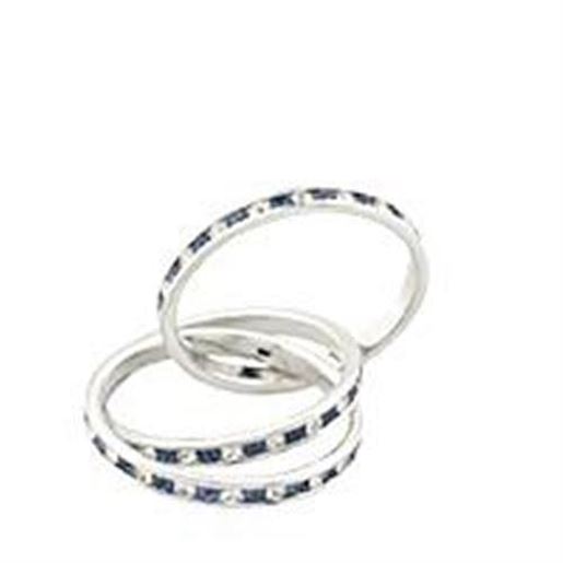 Picture of 35109 - 925 Sterling Silver Ring High-Polished Women Top Grade Crystal Montana