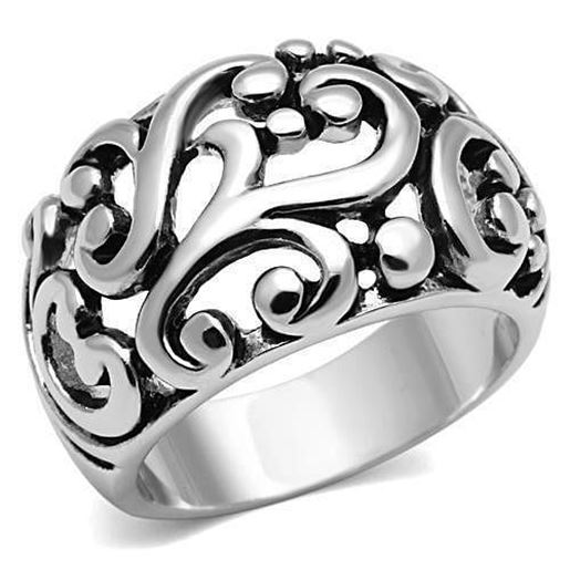 Picture of 3W052 - Brass Ring Rhodium Women No Stone No Stone