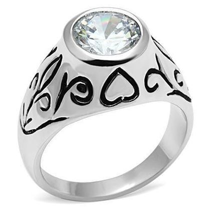 Picture of 3W057 - Brass Ring Rhodium Women AAA Grade CZ Clear