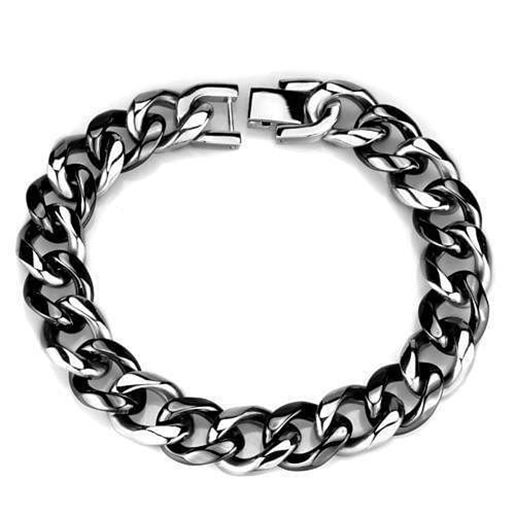 Picture of 3W1000 - Stainless Steel Bracelet High polished (no plating) Women Ceramic Jet