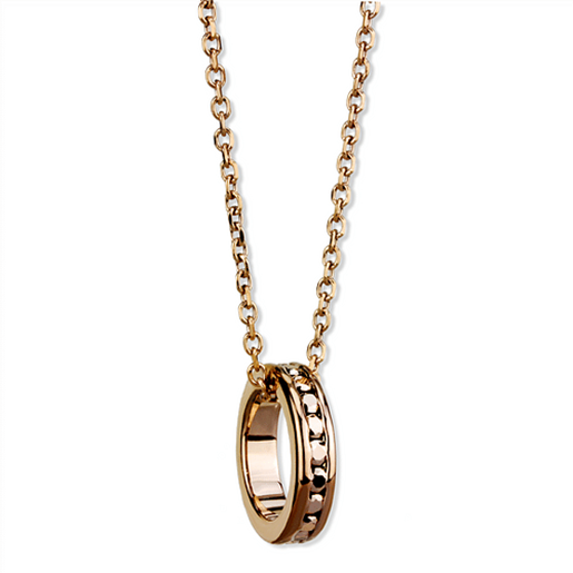 Picture of 3W1145 - Brass Chain Pendant IP Rose Gold(Ion Plating) Women Top Grade Crystal Metallic Light Gold