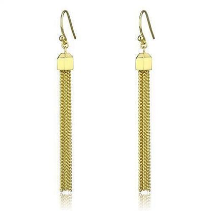 Picture of 3W1207 - Brass Earrings Gold Women Top Grade Crystal Clear