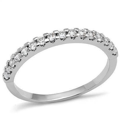 Picture of 3W1232 - Brass Ring Rhodium Women AAA Grade CZ Clear