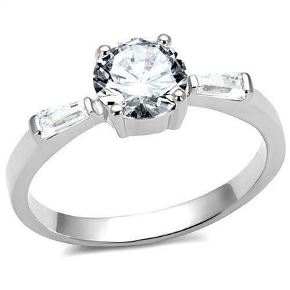 Picture of 3W1339 - Brass Ring Rhodium Women AAA Grade CZ Clear