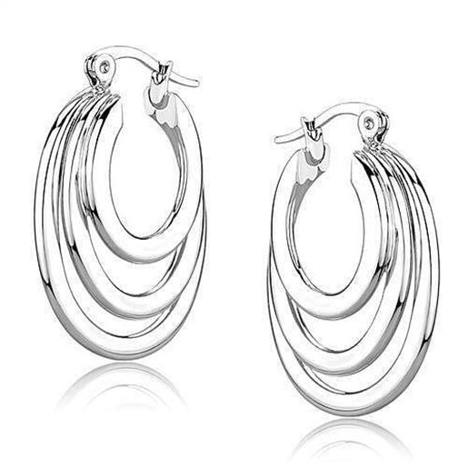 Picture of 3W1394 - Brass Earrings Rhodium Women No Stone No Stone