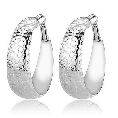 Picture of 3W1397 - Brass Earrings Rhodium Women No Stone No Stone