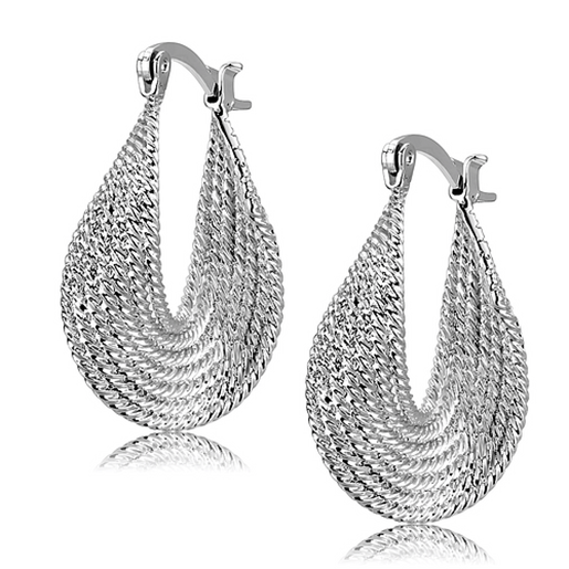 Picture of 3W1476 - Brass Earrings Rhodium Women No Stone No Stone