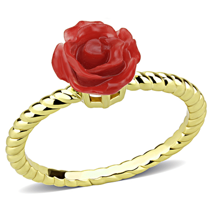 Picture of 3W1498 - Brass Ring Gold Women Synthetic Siam