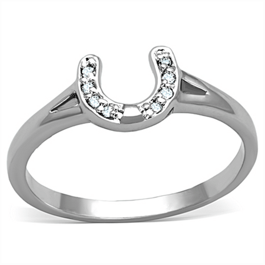 Picture of 3W762 - Brass Ring Rhodium Women AAA Grade CZ Clear