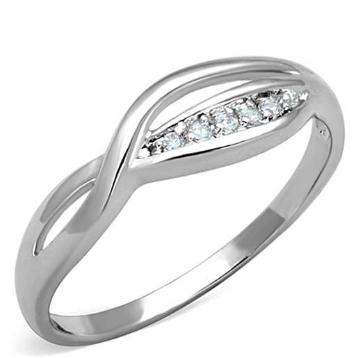 Picture of 3W768 - Brass Ring Rhodium Women AAA Grade CZ Clear