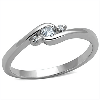 Picture of 3W822 - Brass Ring Rhodium Women AAA Grade CZ Clear