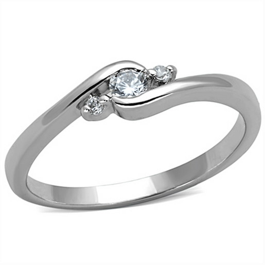 Picture of 3W822 - Brass Ring Rhodium Women AAA Grade CZ Clear