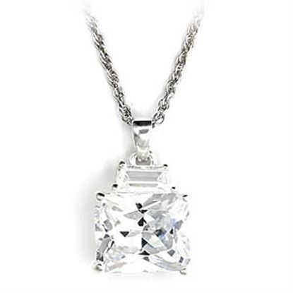 Picture of 6X304 - 925 Sterling Silver Pendant High-Polished Women AAA Grade CZ Clear