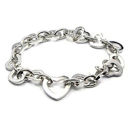 Picture of 6X491 - Brass Bracelet Rhodium Women No Stone No Stone