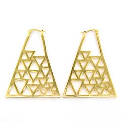 Picture of 81017 - Brass Earrings Gold & Brush Women No Stone No Stone