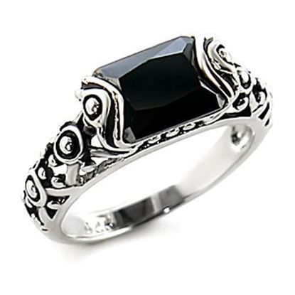 Picture of 8X066 - Brass Ring Rhodium Women AAA Grade CZ Jet