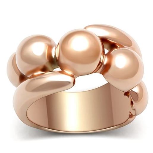 Picture of GL158 - Brass Ring IP Rose Gold(Ion Plating) Women No Stone No Stone