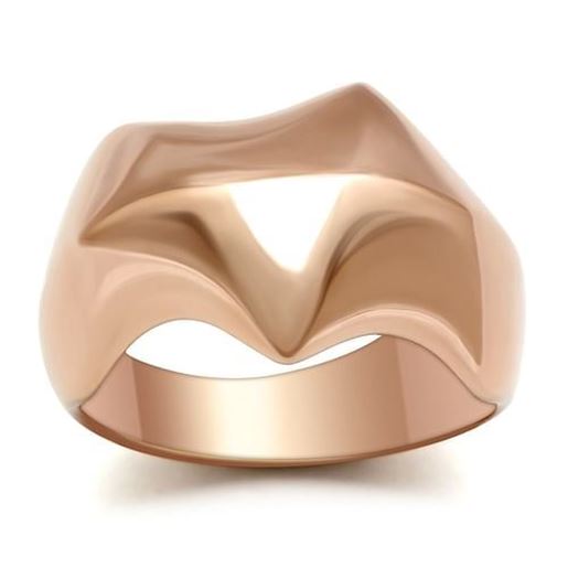 Picture of GL161 - Brass Ring IP Rose Gold(Ion Plating) Women No Stone No Stone