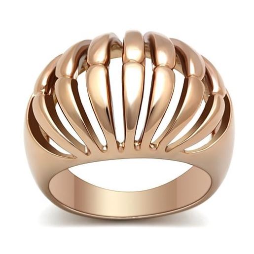 Picture of GL162 - Brass Ring IP Rose Gold(Ion Plating) Women No Stone No Stone