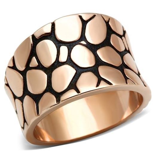 Picture of GL204 - Brass Ring IP Rose Gold(Ion Plating) Women No Stone No Stone