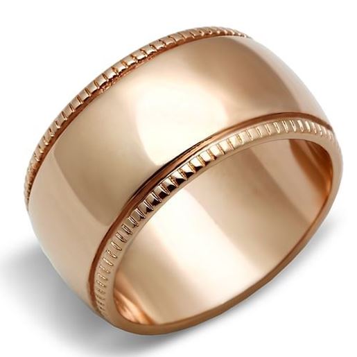 Picture of GL213 - Brass Ring IP Rose Gold(Ion Plating) Women No Stone No Stone