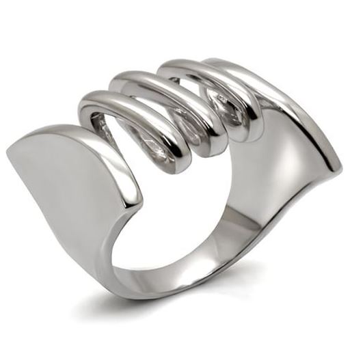 Picture of LO1521 - Brass Ring Rhodium Women No Stone No Stone