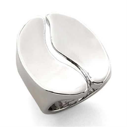 Picture of LO206 - White Metal Ring Rhodium Women No Stone No Stone