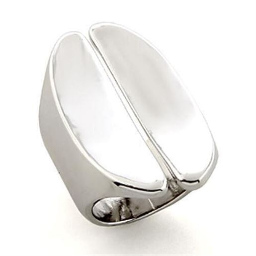 Picture of LO207 - White Metal Ring Rhodium Women No Stone No Stone