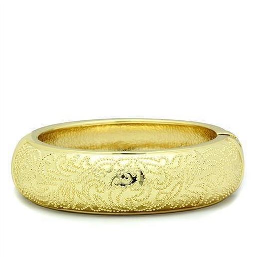 Picture of LO2132 - White Metal Bangle Flash Gold Women No Stone No Stone